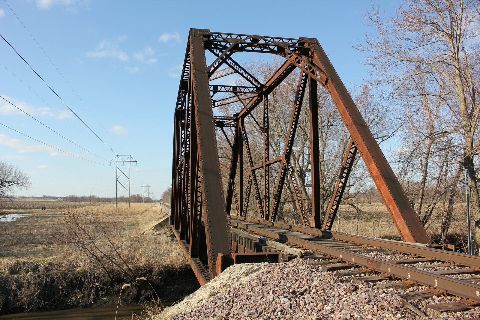 Looking north